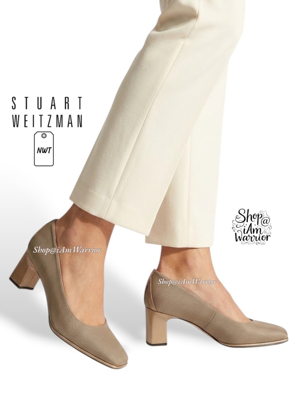 Stuart Weitzman NIB square toe block heels *shop@iamwarrior